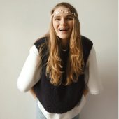 Hand-knitted Mohair Yellow Vest: Women's Cozy Knitwear