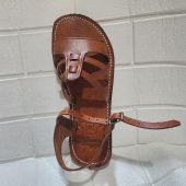 Handmade Moroccan Leather Sandals For Women – Brown Flat Summer Sandals With Toe Loop & Ankle Strap – Boho Travel Shoes Eu 37 To 42